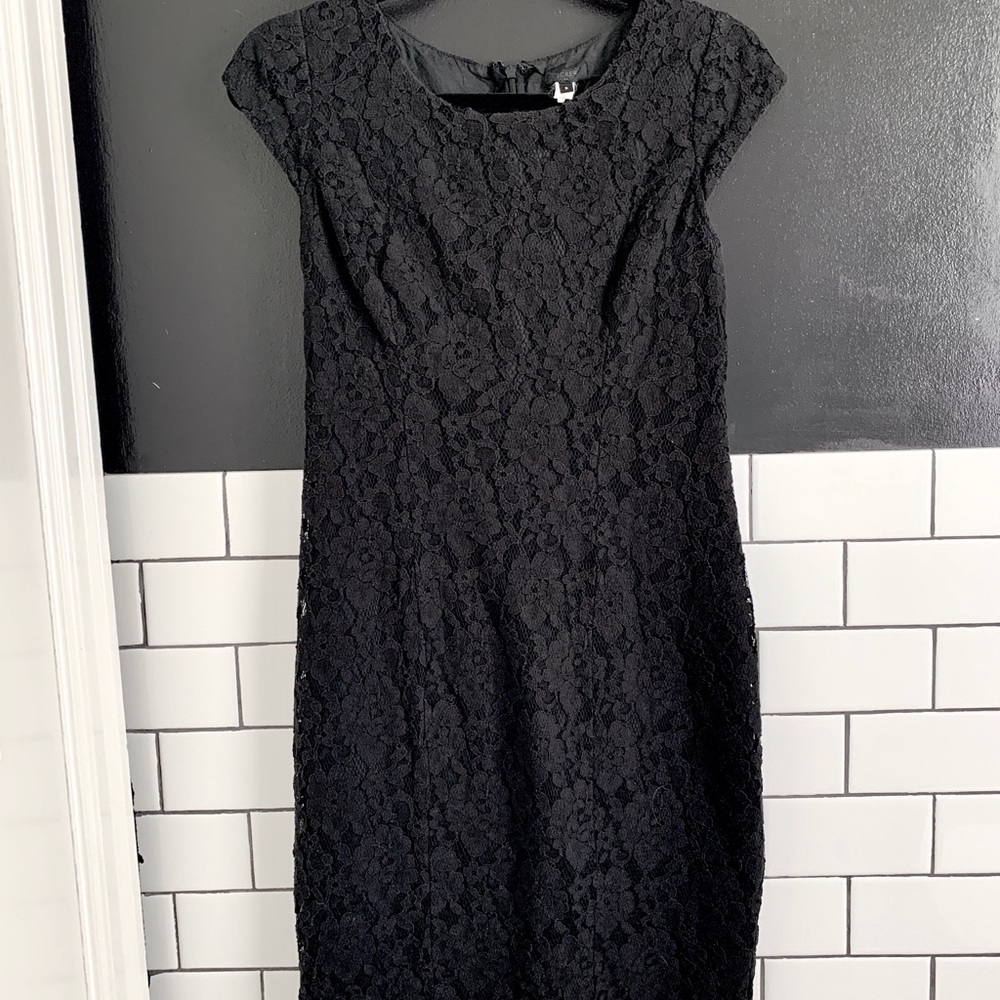 Black Lace Cocktail Dress by J. Crew